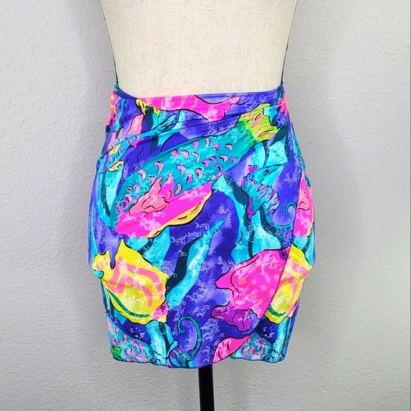 Jag Jeans Swim Jag Vintage Swimsuit Skirt Fish Sarong Made In The Usa Poshmark